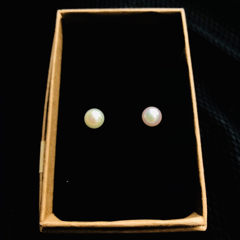 14k pearl earrings